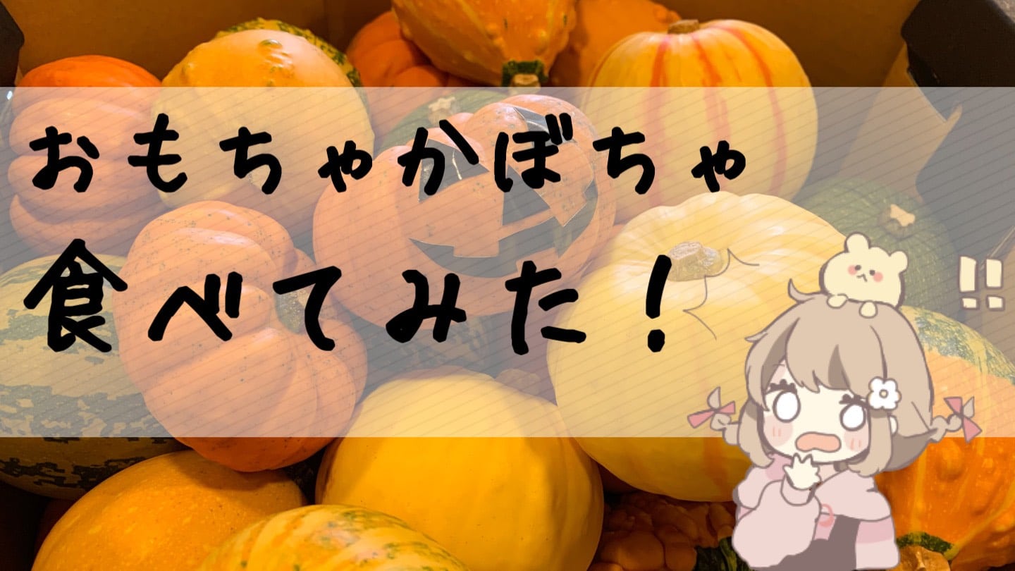 おもちゃかぼちゃ」って食べられるの？実際に食べてみた(/・ω